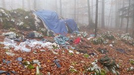 03 V Bistriški občini čistijo odpadke migrantov3