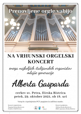 Vrhunski orgelski koncert - Alberto Gaspardo